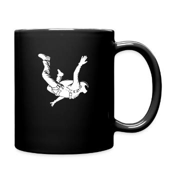 Professional Parachutist Paratrooper Jump - Full Colour Mug - black - Right