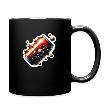 Bottle of soft drink - Full Colour Mug - black - Right