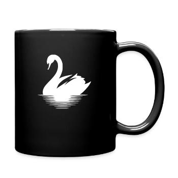 Grand Portrait Cygne De Sauvagine - Mug uni - noir - Droite
