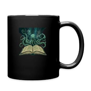 Buch - Tasse einfarbig - Schwarz - Rechts