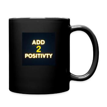 Add 2 Positivity - Full Colour Mug - black - Right