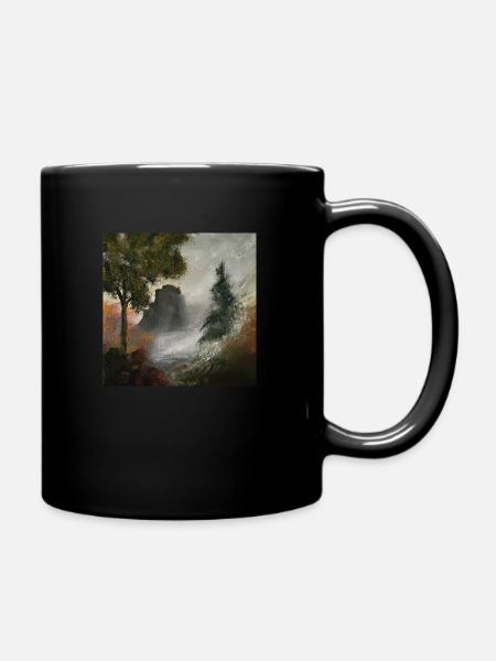 Mystik Valley - Tasse einfarbig - Schwarz