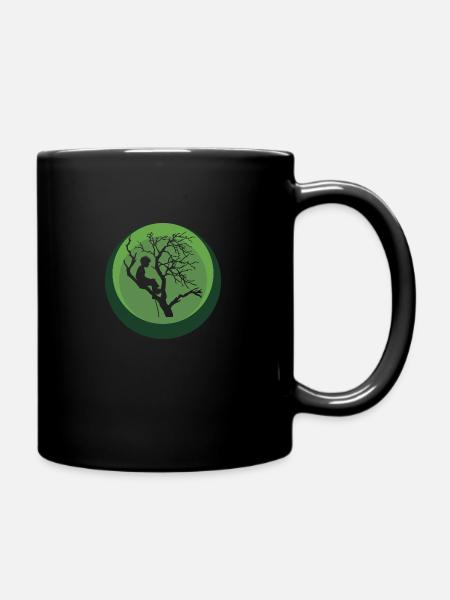 Klettern Aufstieg - Tasse einfarbig - Schwarz