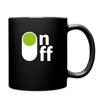 On/off - Tasse einfarbig - Schwarz - Rechts