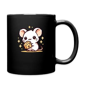 Maus - Tasse einfarbig - Schwarz - Rechts