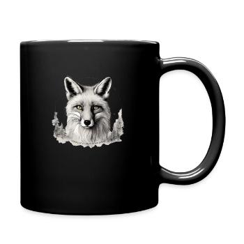 Fox - View into the Depths - Full Colour Mug - black - Right