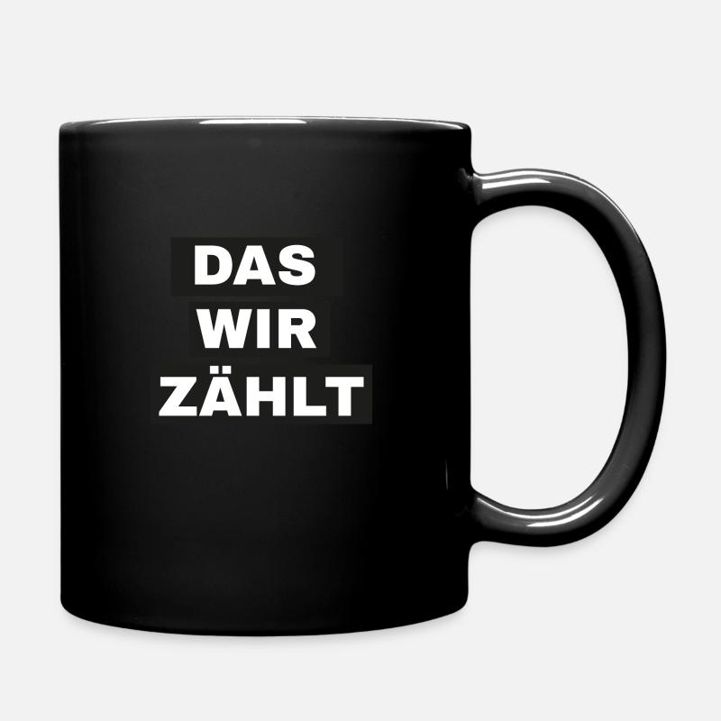 Das wir zählt - Tasse einfarbig - Schwarz