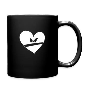 Symbole Coeur Love Loop Line - Mug uni - noir - Droite