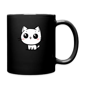 Chat - Mug uni - noir - Droite