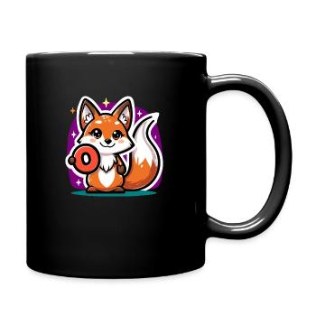 Adorable Zero No More Fox - Full Colour Mug - black - Right