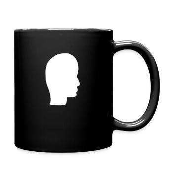 Head Profile People People Page Icon - Full Colour Mug - black - Right