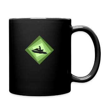 Jetski Wassersport Wakeskate - Tasse einfarbig - Schwarz - Rechts