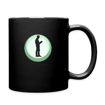 Bookworm Education Novel - Full Colour Mug - black - Right