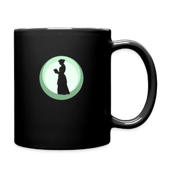 Leseratte Autor - Tasse einfarbig - Schwarz - Rechts