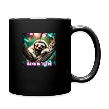 Hang in there Sloth - Full Colour Mug - black - Right