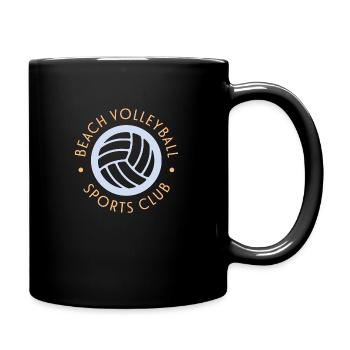 Beach Volleyball - Tasse einfarbig - Schwarz - Rechts
