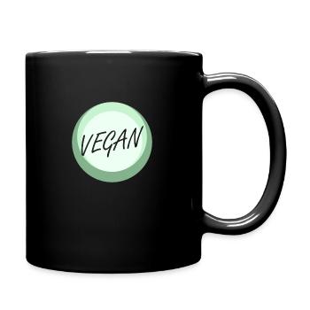 Végétalien à base de plantes - Mug uni - noir - Droite