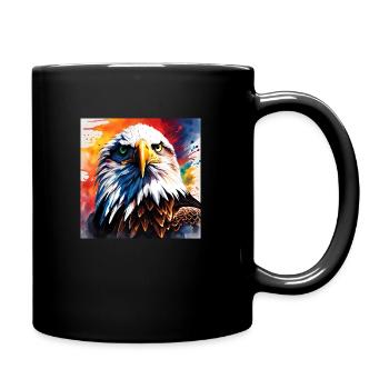 Eagle coloured - Full Colour Mug - black - Right