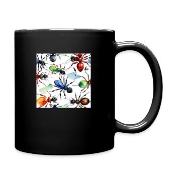 Fourmis - Mug uni - noir - Droite