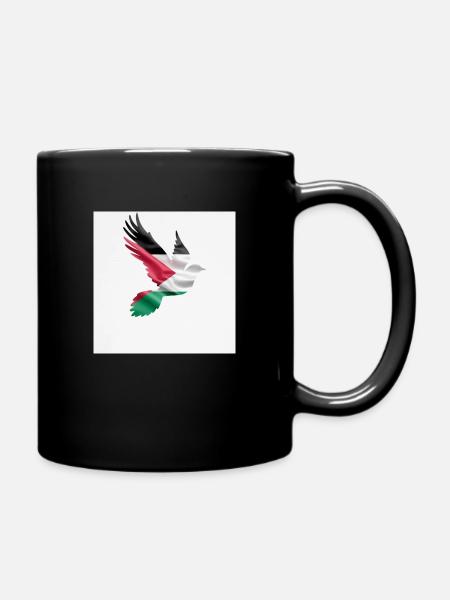 Palestine Dove - Full Colour Mug - black