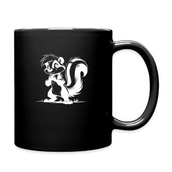 Skunk Enfants Bébé Dessin - Mug uni - noir - Droite