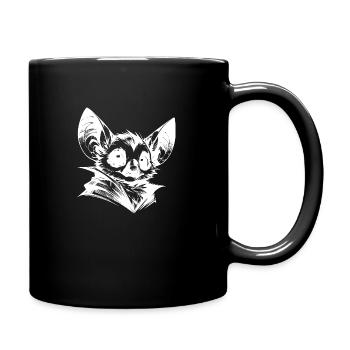 Mignon Chauve-souris Bébé Enfants Crayon Croquis - Mug uni - noir - Droite