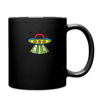 UFO - Intergalactic - Full Colour Mug - black - Right