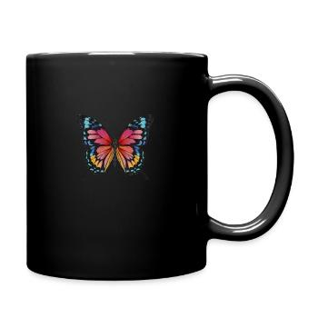 Butterfly - Full Colour Mug - black - Right