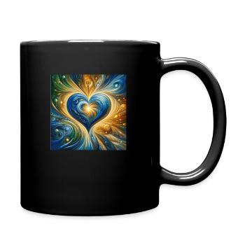 Radiance of the heart - Full Colour Mug - black - Right