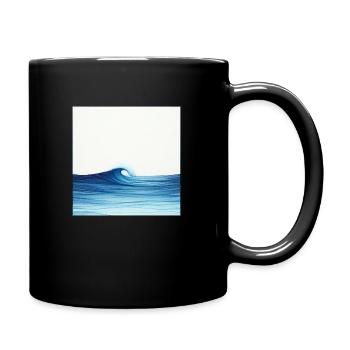 Ocean Wave - Full Colour Mug - black - Right