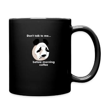 Le café du matin (version anglophone) - Mug uni - noir - Droite