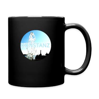 Konstanz Imperia Wahrzeichen Wasserbrunnen rund - Tasse einfarbig - Schwarz - Rechts