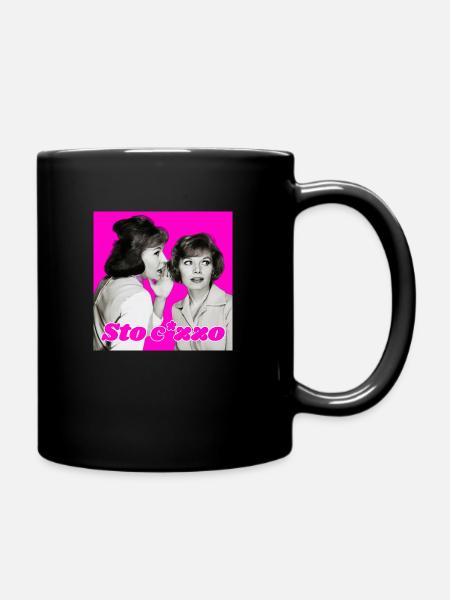 Blah blah - Full Colour Mug - black