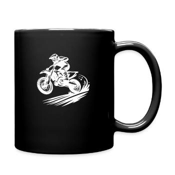Hobby Motorsport Enduro Off-Road Machine - Full Colour Mug - black - Right