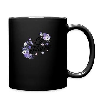 The Purple Floral Bride - Full Colour Mug - black - Right