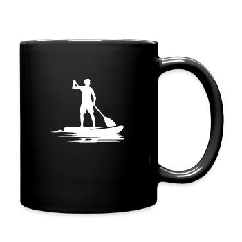 Stand Up Paddling Club Paddel Kurs - Tasse einfarbig - Schwarz - Rechts