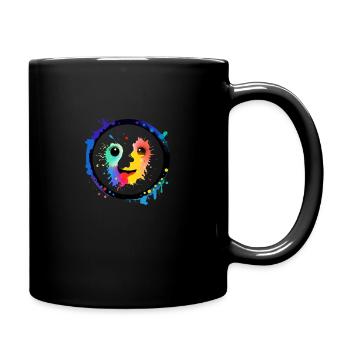 Trolliges Monster - Tasse einfarbig - Schwarz - Rechts