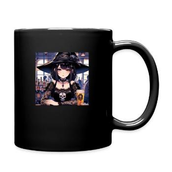 Sorcière Bière - Mug uni - noir - Droite