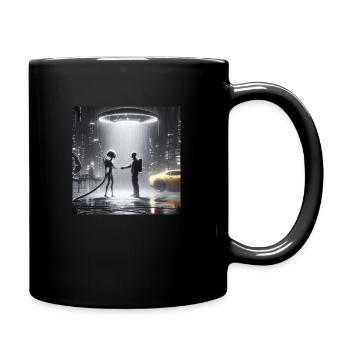 MUSS ICH ES IHNEN ERKLÄREN...? - Tasse einfarbig - Schwarz - Rechts