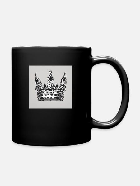 T-shirt de la couronne - Mug uni - noir