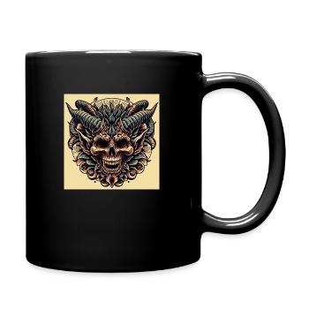 Tête du Diable. - Mug uni - noir - Droite