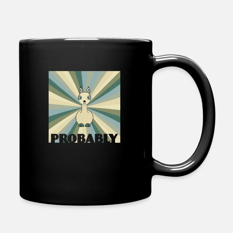 Alpaca - Full Colour Mug - black