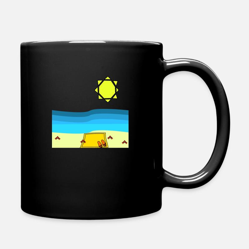 summer meer - Tasse einfarbig - Schwarz
