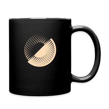 Geometrisches Donut-Licht - Tasse einfarbig - Schwarz - Rechts