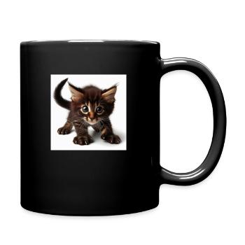 Chat griffes - Mug uni - noir - Droite