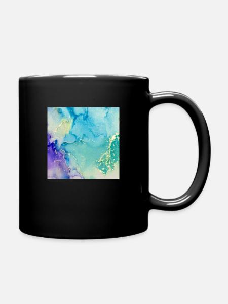 Bild Tinten Blau - Tasse einfarbig - Schwarz