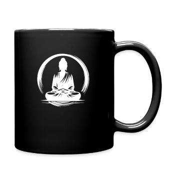 Yoga Bouddha Corps Méditation de pleine conscience - Mug uni - noir - Droite