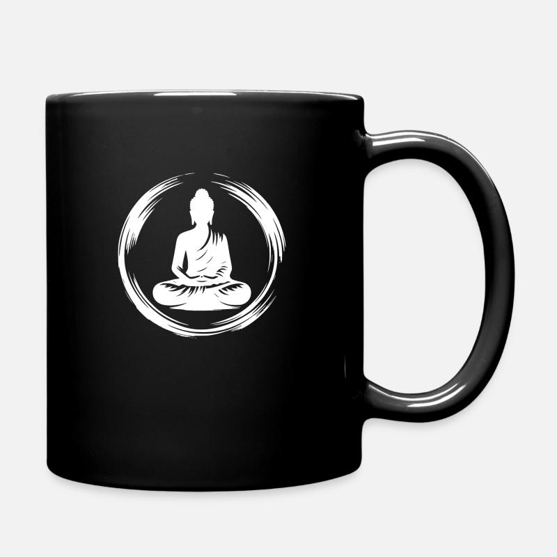 Yoga Lehrer Körper Achtsamkeit Seelen Meditation - Tasse einfarbig - Schwarz