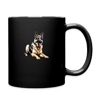German Shepherd - Full Colour Mug - black - Right