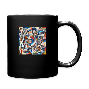 Designer Picture - Tasse einfarbig - Schwarz - Rechts